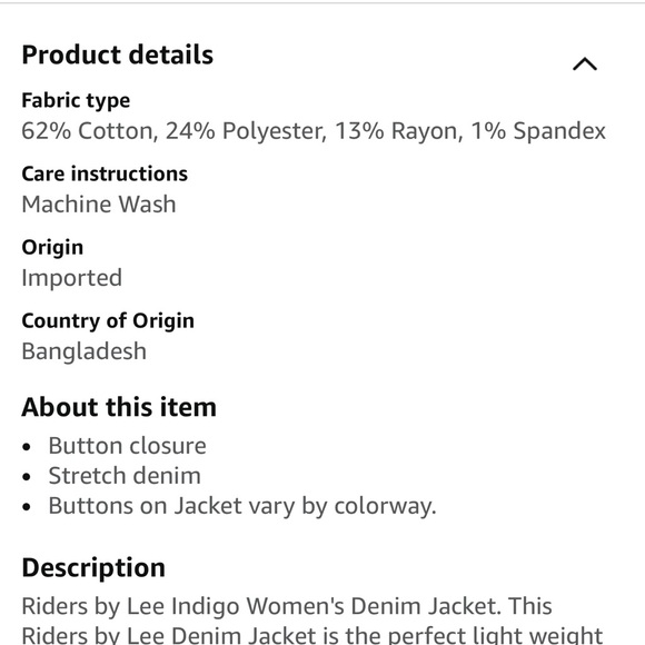 Riders by Lee Light Blue Denim Jacket - Picture 7 of 7